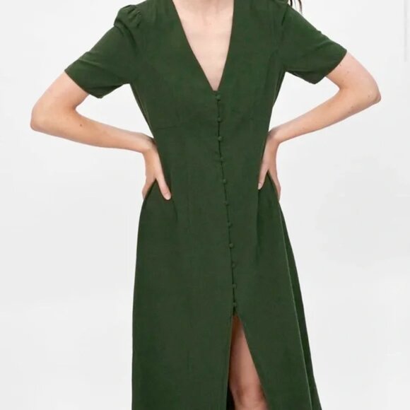 Zara Button Down Maxi Dress - Picture 2 of 4